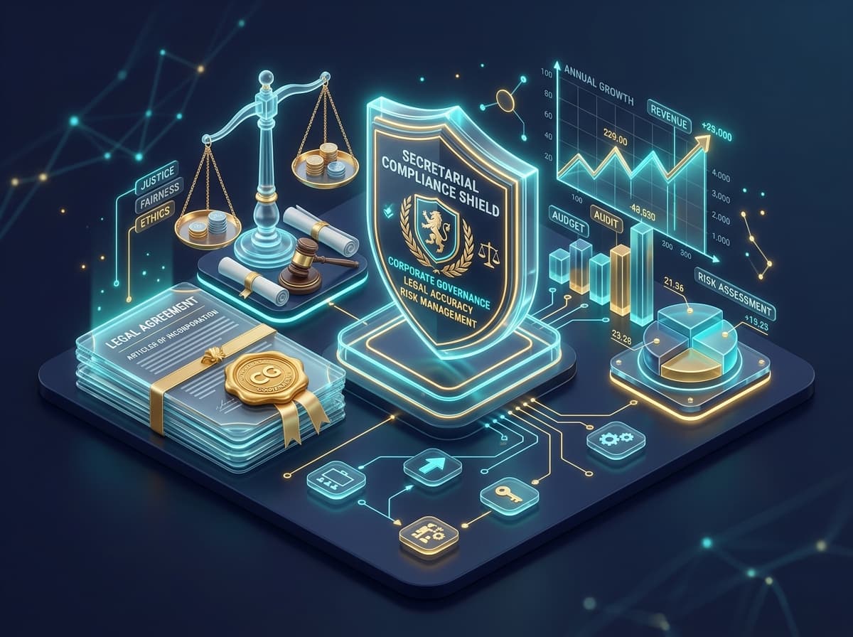 Corporate Governance and Legal Compliance 3D Visual